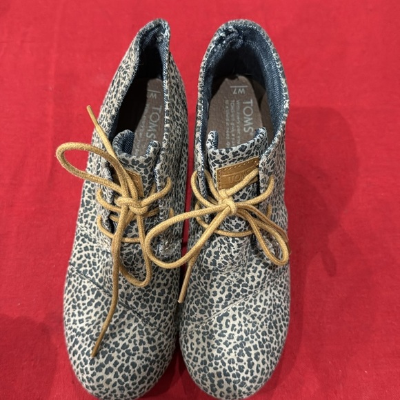 Toms Brown Ankle Boots Fashion-Forward Textile - Picture 3 of 4